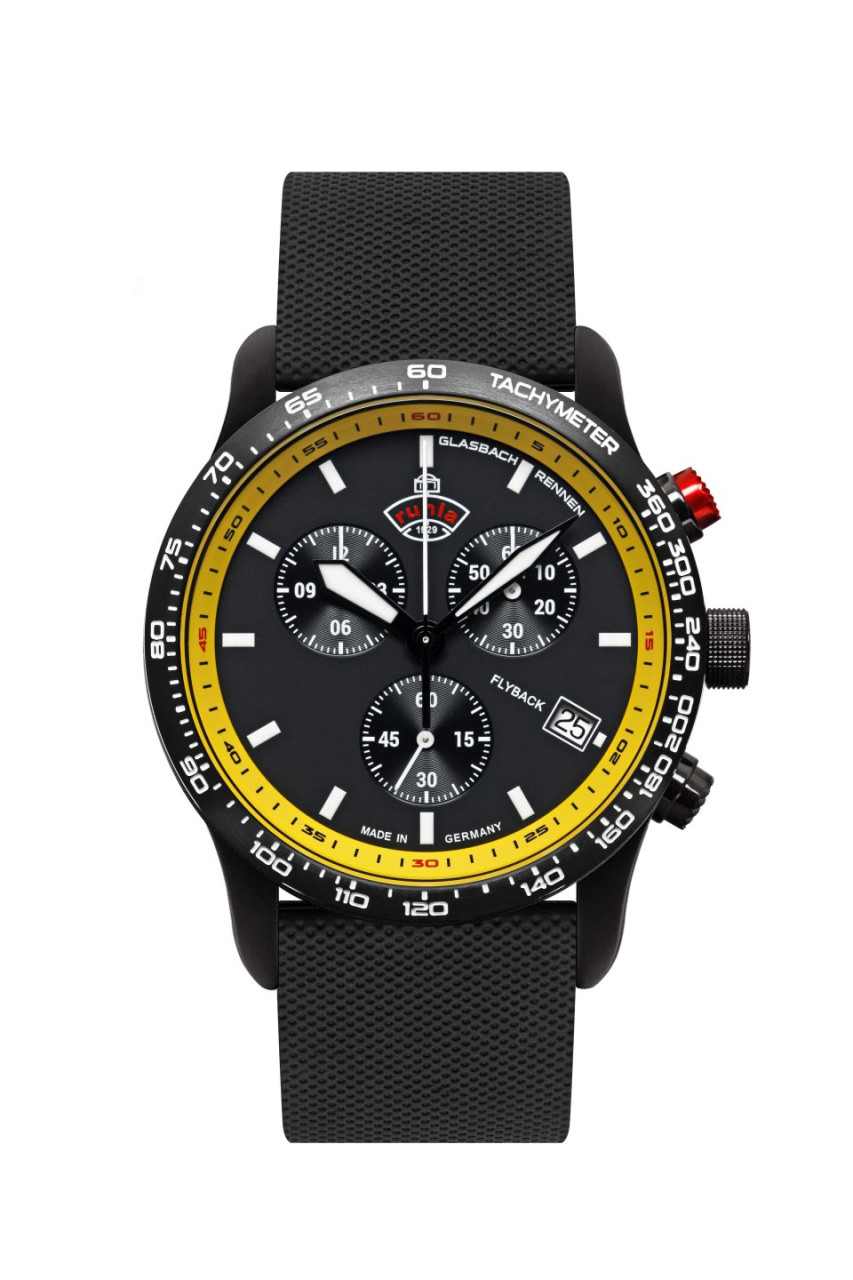 HAU, Ruhla 1929 Chronograph G10.212 AN Flyback Steelcase water resistant 10atm
