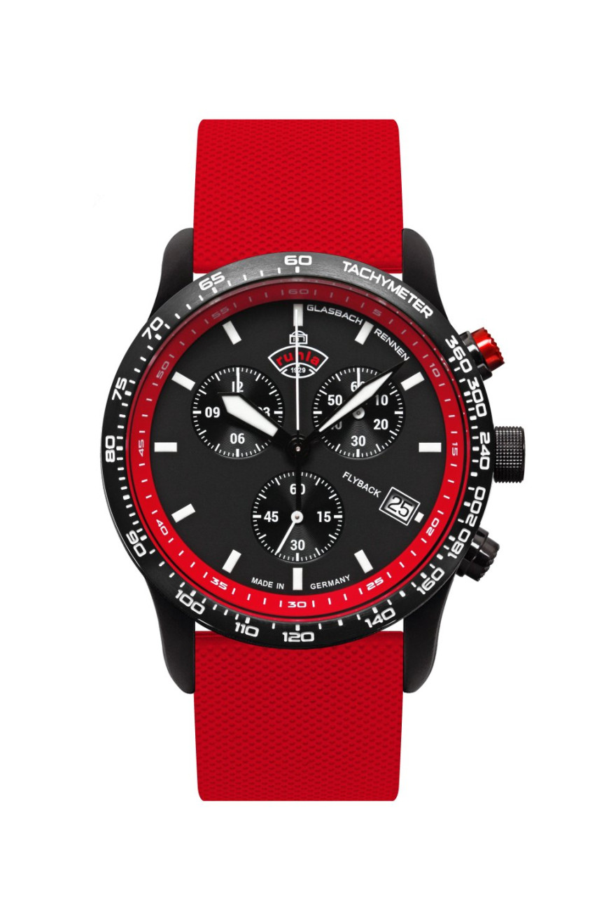 HAU, Ruhla 1929 Chronograph G10.212 AN Flyback Steelcase water resistant 10atm