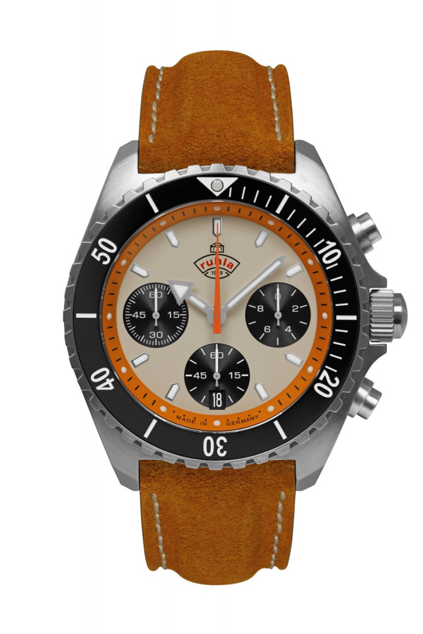 HAU, Ruhla 1929 Chronograph Cal. 6S20 Steelcase water resistant 20atm, Sapphire crystal
