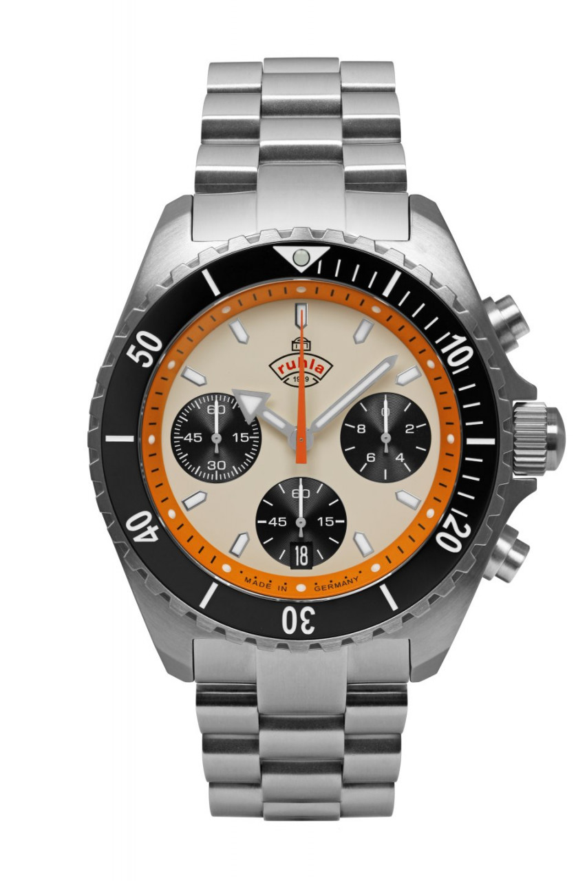 HAU, Ruhla 1929 Chronograph Cal. 6S20 MB Steelcase water resistant 20atm, Sapphire crystal